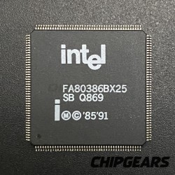 Intel FA80386BX25 CPU Q869 Embedded 386 Processor Enhanced Features Rare