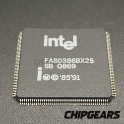 Intel FA80386BX25 CPU Q869 Embedded 386 Processor Enhanced Features Rare
