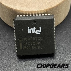 Intel N80287XLT Processor 287 FPU PLCC44 12.5MHz Math Coprocessor Uncommon