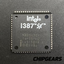 Intel N80387SX FPU 16-25MHz Advanced Math Coprocessor 387 LCC68  i387SX