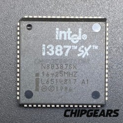 Intel N80387SX FPU 16-25MHz Advanced Math Coprocessor 387 LCC68  i387SX