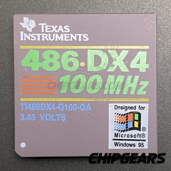 Texas Instruments Ti486DX4-G100-GA CPU 80486 32bit Processor PGA168 100MHz 3.45V