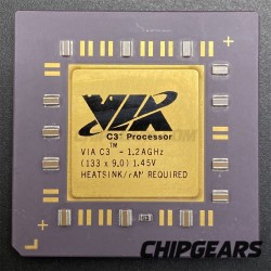 VIA C3 1.2AGHz Processor Nehemiah CPU  1.2GHz 1.45V 1200MHz Socket370 Gold Cap