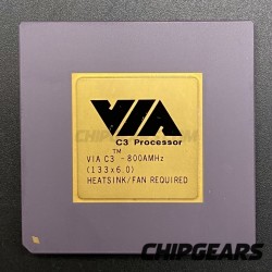 VIA C3 800AMHz Processor Ezra 32bit CPU 1.35v Gold Top Socket370 Tested